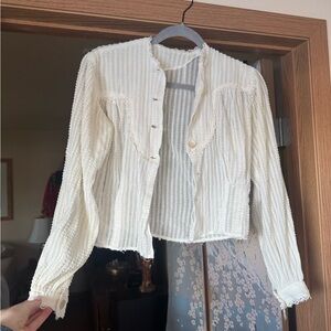 Vintage 70s Handmade Textured Blouse!